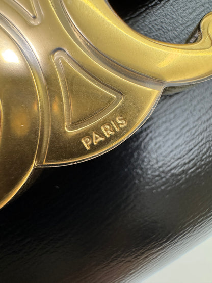CELINE Wallet 凱旋門金扣Box皮