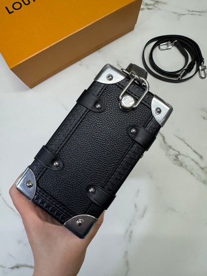 LV Side Trunk MM 黑色皮款