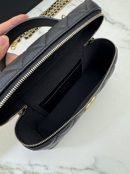 CHANEL 25P 拉絲金扣 LP盒子包
