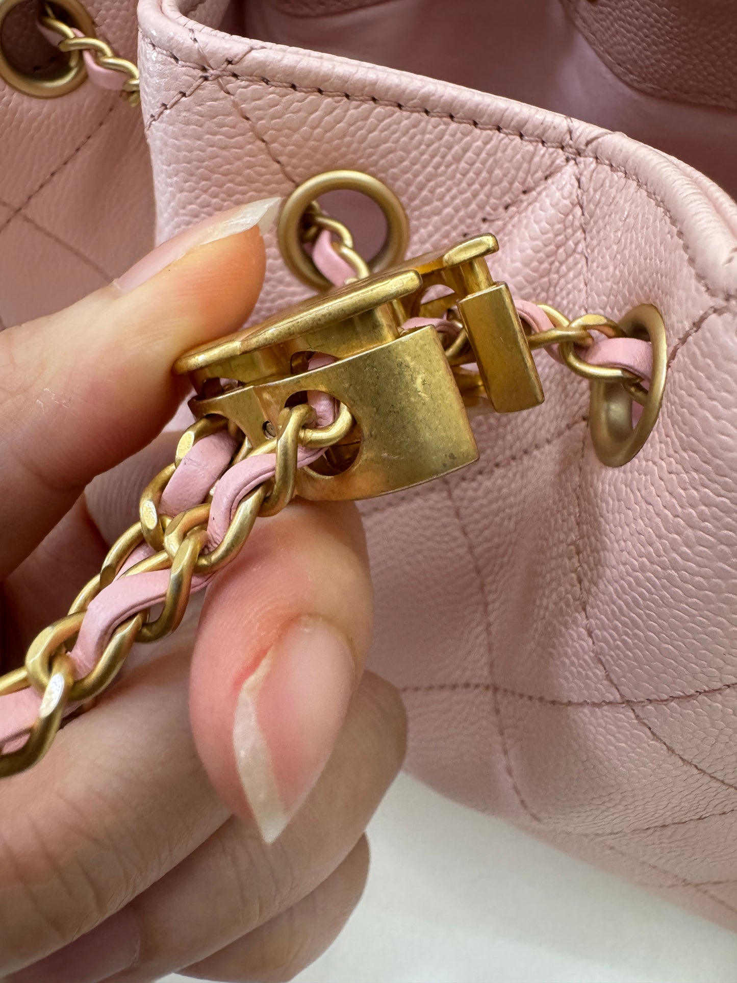 CHANEL Mini 25Bag 26P櫻花粉