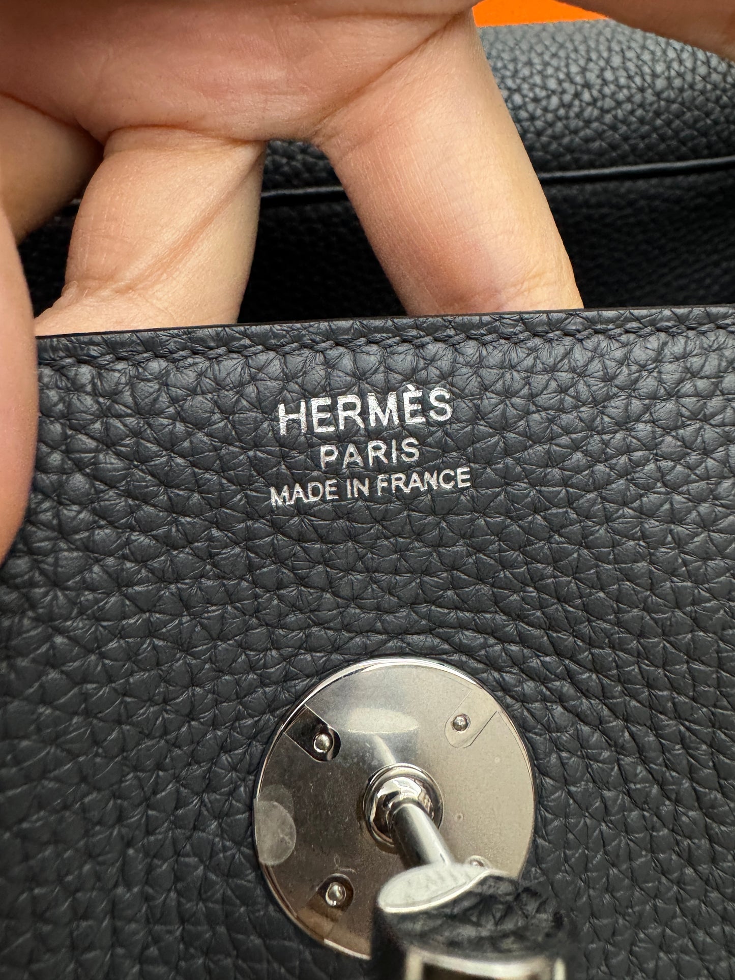 HERMES Lindy 30 石墨灰銀扣 TC 88 Graphite PHW