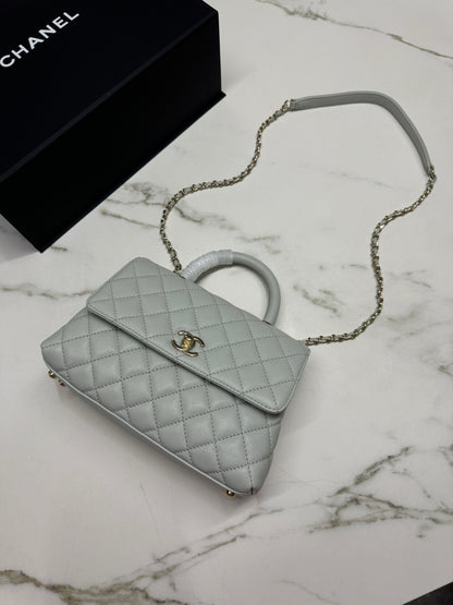 CHANEL Cocohandle 冰川藍 24P Small