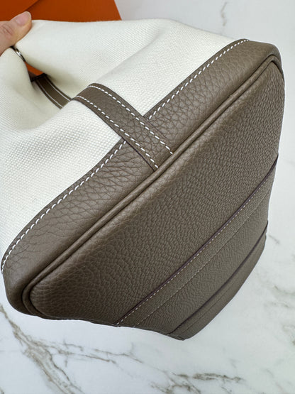HERMES Garden Party 36 大象灰Negonda拼帆布