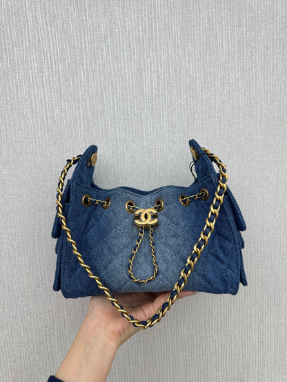 CHANEL Mini 25 Bag 藍牛仔