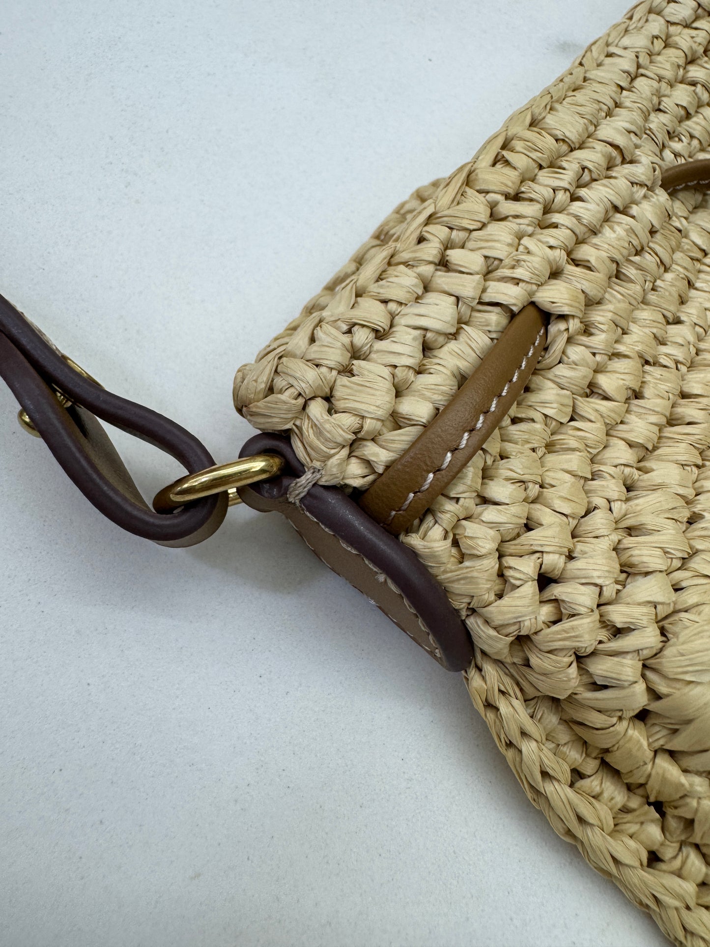 MIU MIU 拉菲草草編包