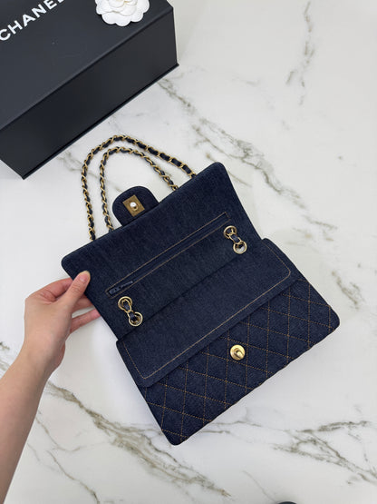 CHANEL 26P深藍牛仔 CF25 Medium
