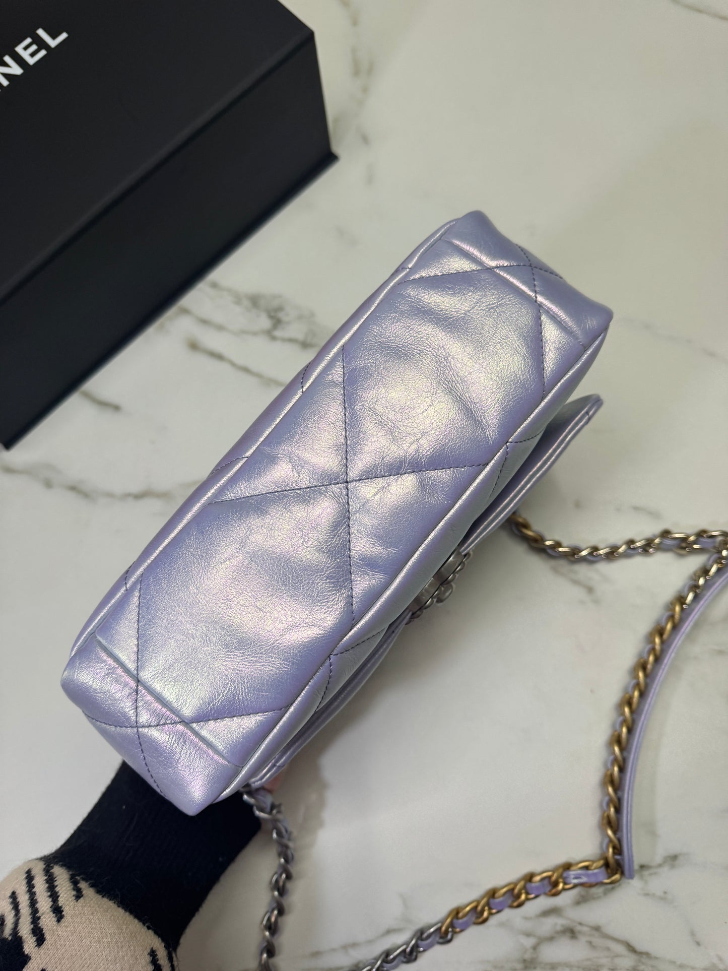 CHANEL 19 Bag Small 22P幻彩紫 小號
