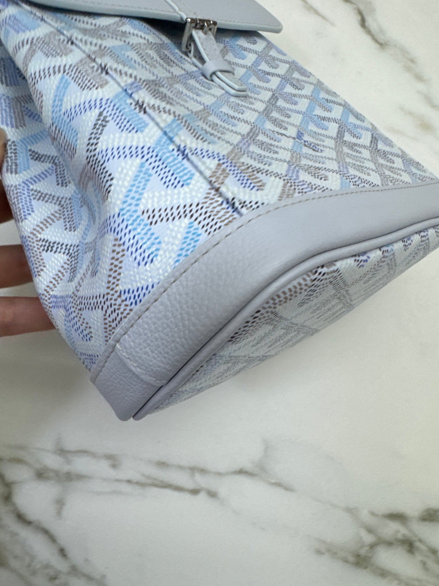 GOYARD 冰川藍 Mini Alpin Backpack Polar Blue