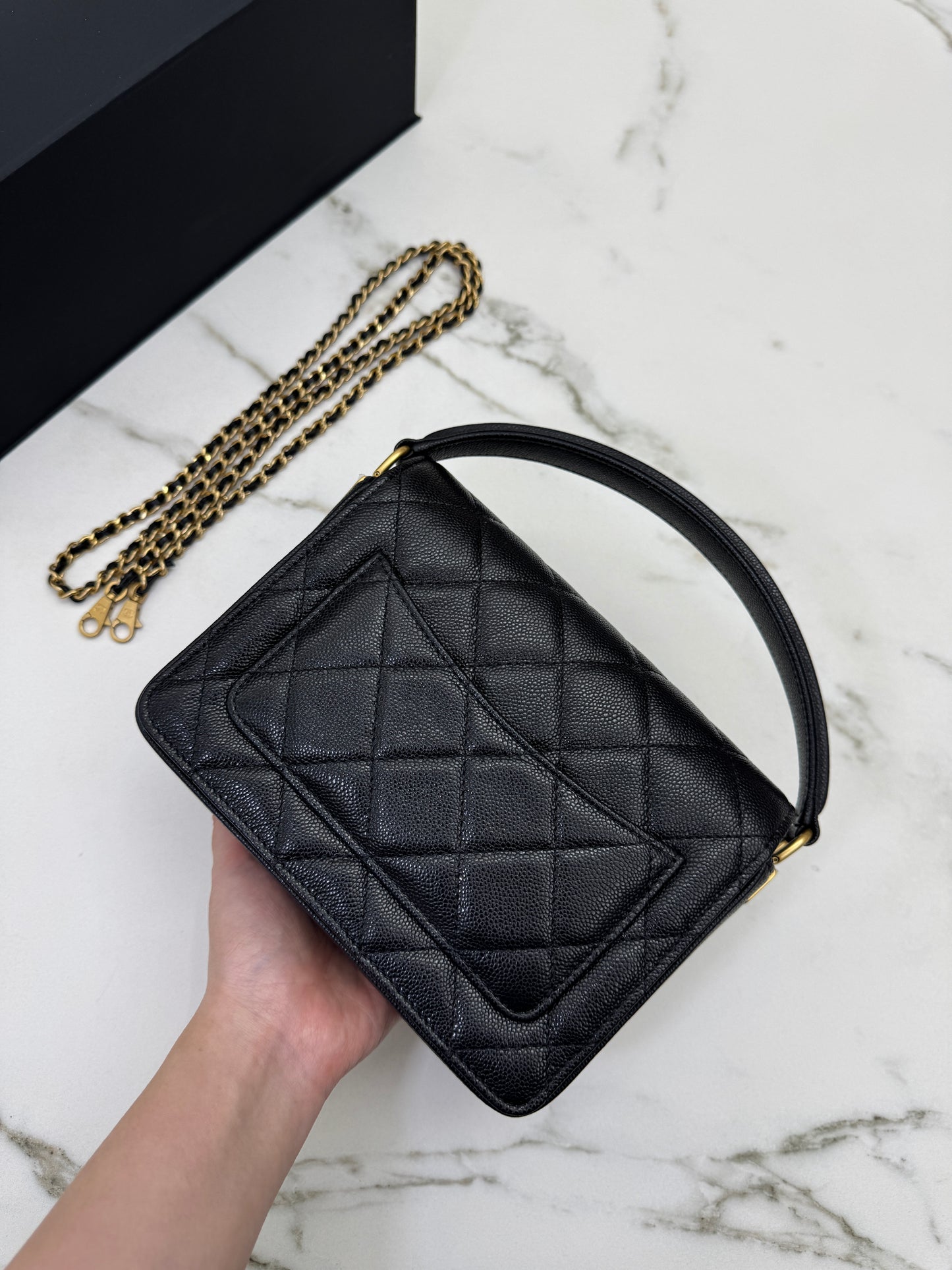 CHANEL 24K 手柄豆腐包 中號