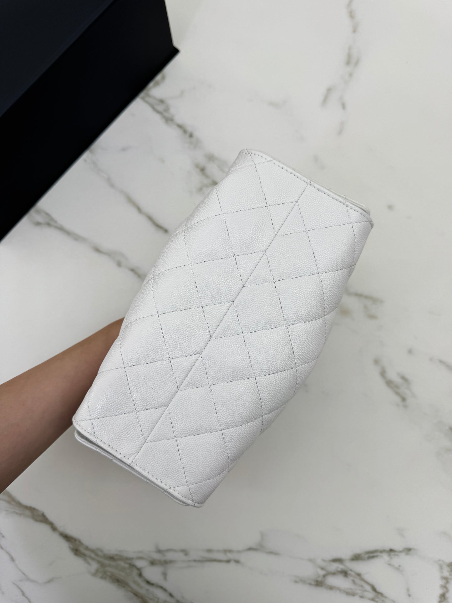 CHANEL Mini 25 Bag 白色荔枝皮