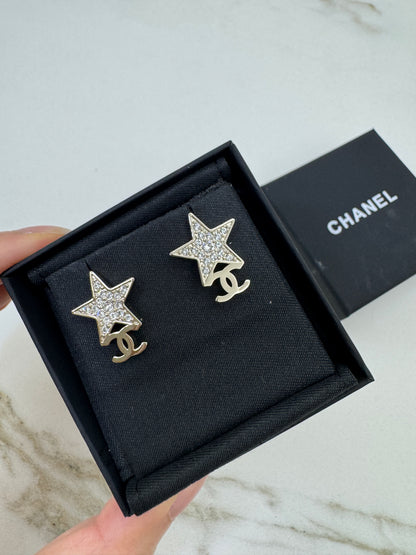 CHANEL 23B 星星耳環