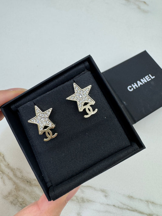CHANEL 23B 星星耳環