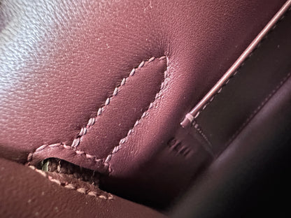 HERMES Kelly Elan 山羊皮 愛馬仕紅 Rough H PHW