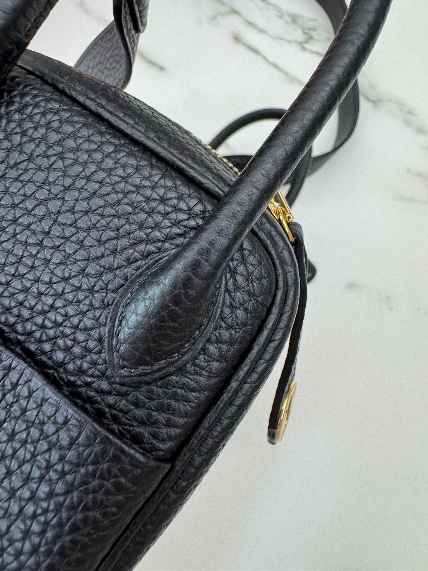 HERMES Mini Lindy II 黑金 Nior TC GHW