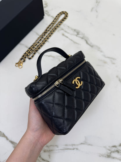 CHANEL 25P 拉絲金扣 LP盒子包