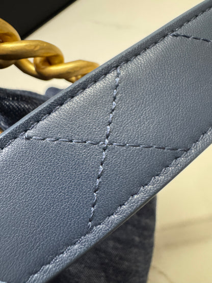 CHANEL 25C 深藍牛仔 Hobo Small