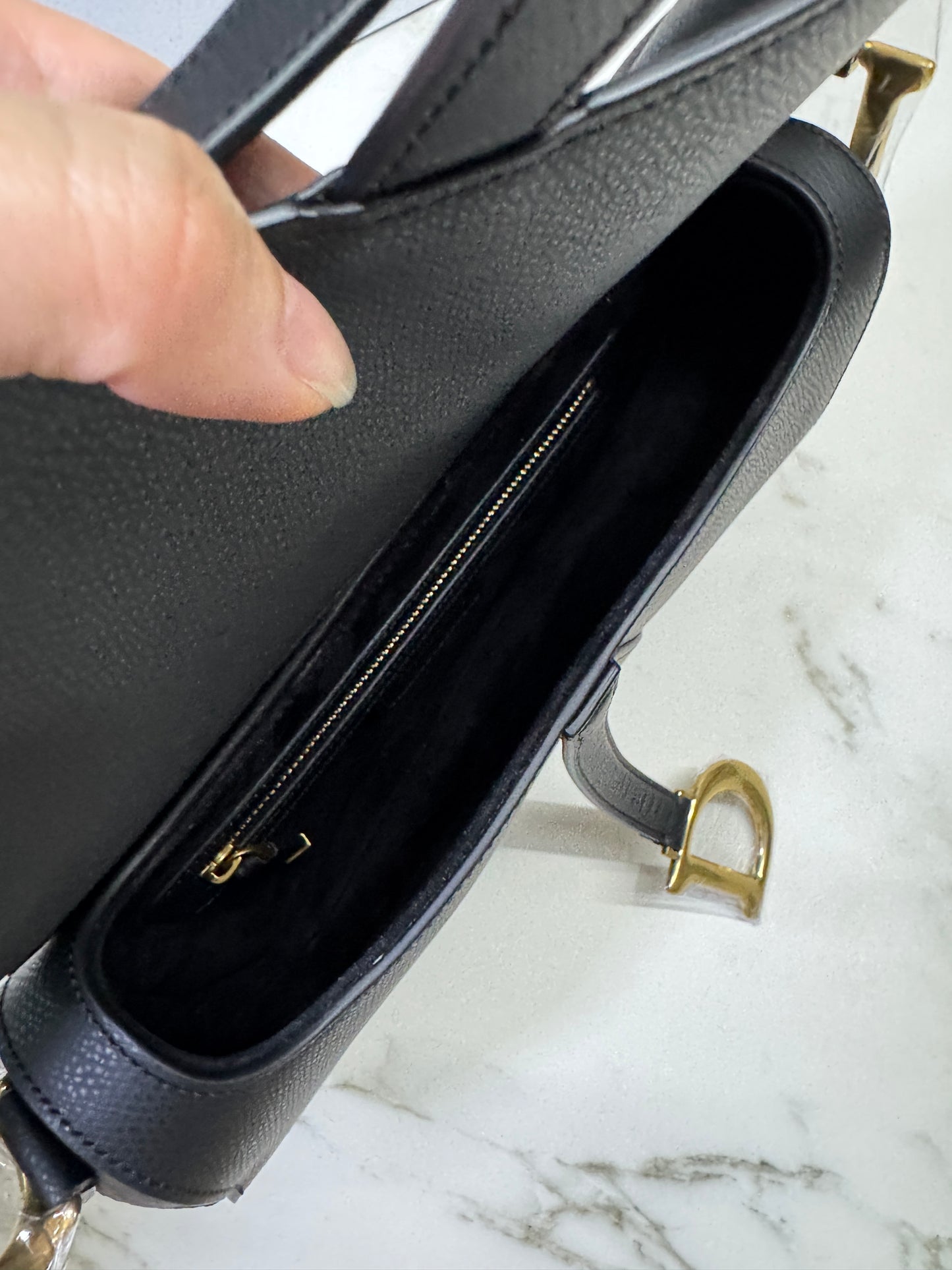 DIOR Saddle Medium Black