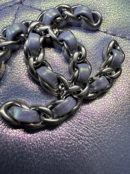 CHANEL 19卡包 22P人魚姬幻彩紫