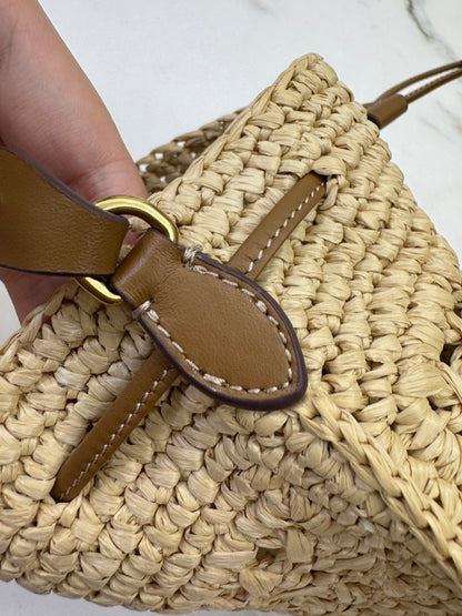 MIU MIU 拉菲草草編包