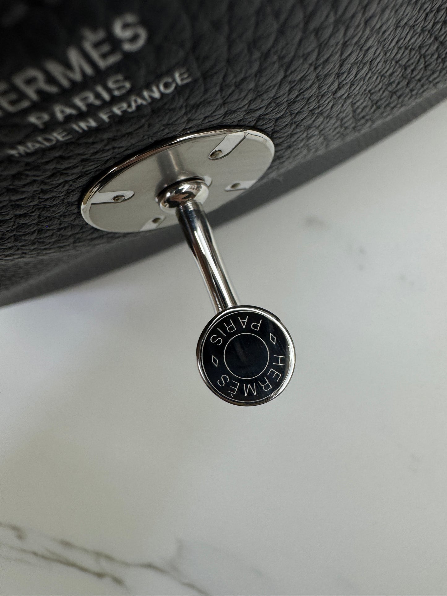 HERMES Lindy 26 石板灰銀扣 85 Ardoise TC PHW