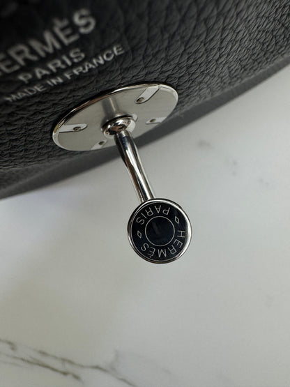 HERMES Lindy 26 石板灰銀扣 85 Ardoise TC PHW