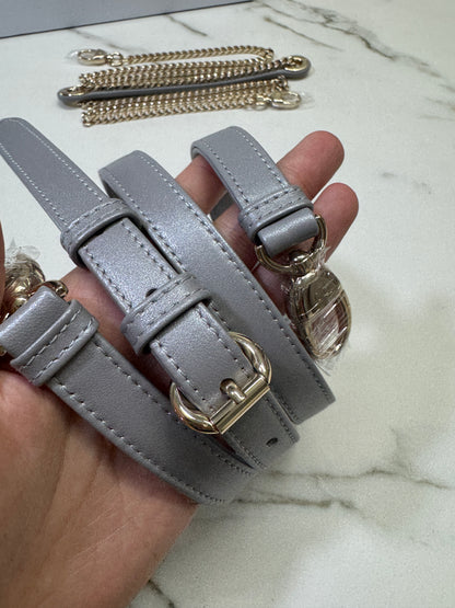 DIOR Lady Dior Mini 珠光灰