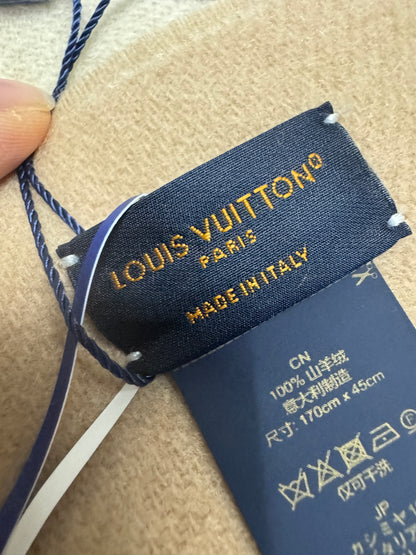 LV Reykjavik Scarf 100% Cashmere 淺奶茶色/米色 圍巾