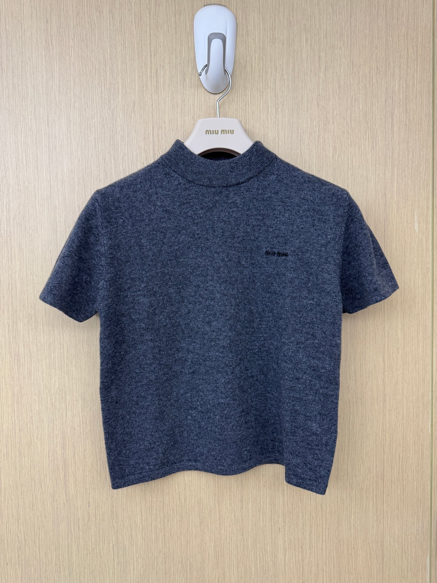 MIU MIU 短袖羊絨針織衫