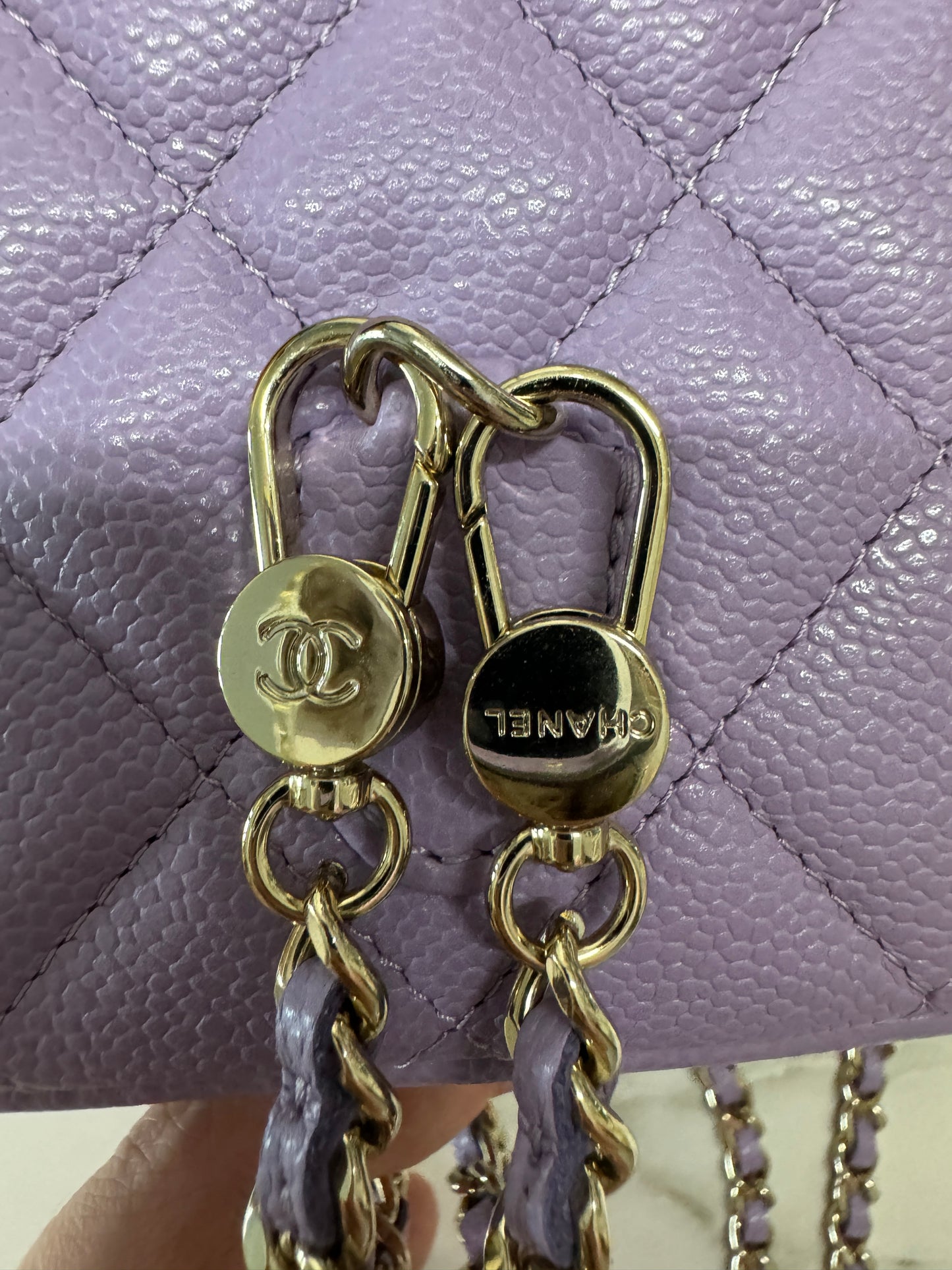 CHANEL 小書包 香芋紫 牛皮 Backpack