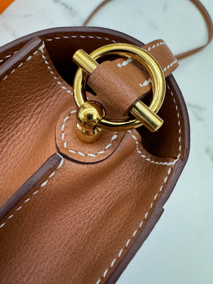 HERMES Mini Roulis Gold Evercolor GHW