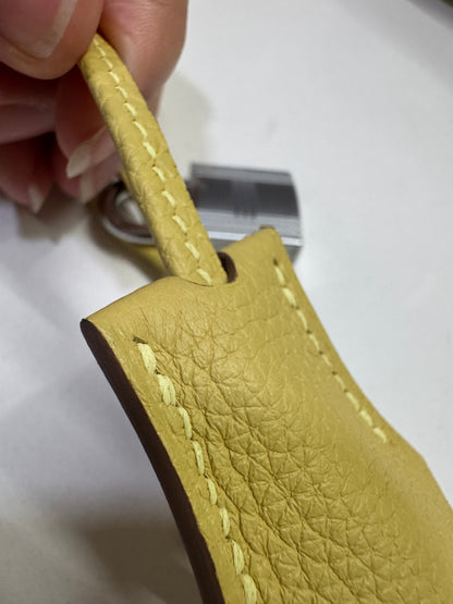 HERMES Birkin25 SO 珍珠灰拼小雞黃 Togo PHW