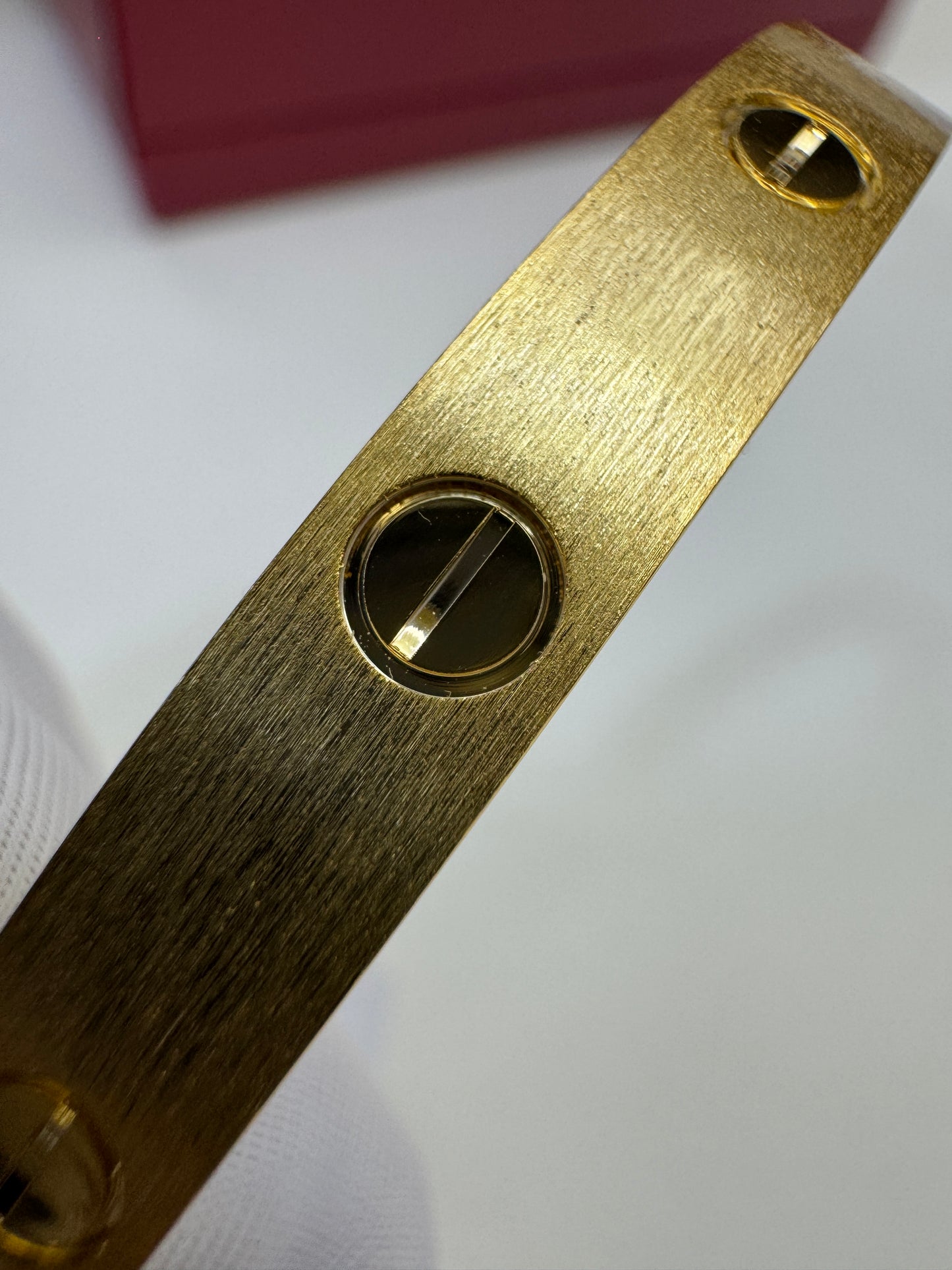 CARTIER Love Bracelet Brushed Gold Color