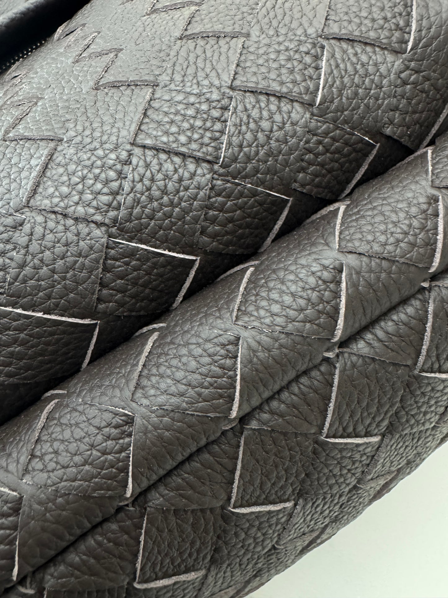 BV Intrecciato Backpack Grained Calfskin Fondant