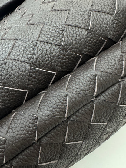 BV Intrecciato Backpack Grained Calfskin Fondant