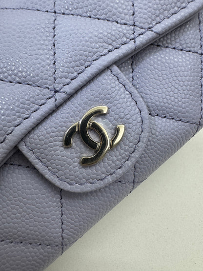 CHANEL 21K 香芋紫 CF Cardholder