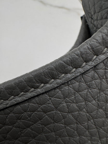 HERMES Mini Evelyne 積雨雲灰銀扣 Gris Meyer PHW