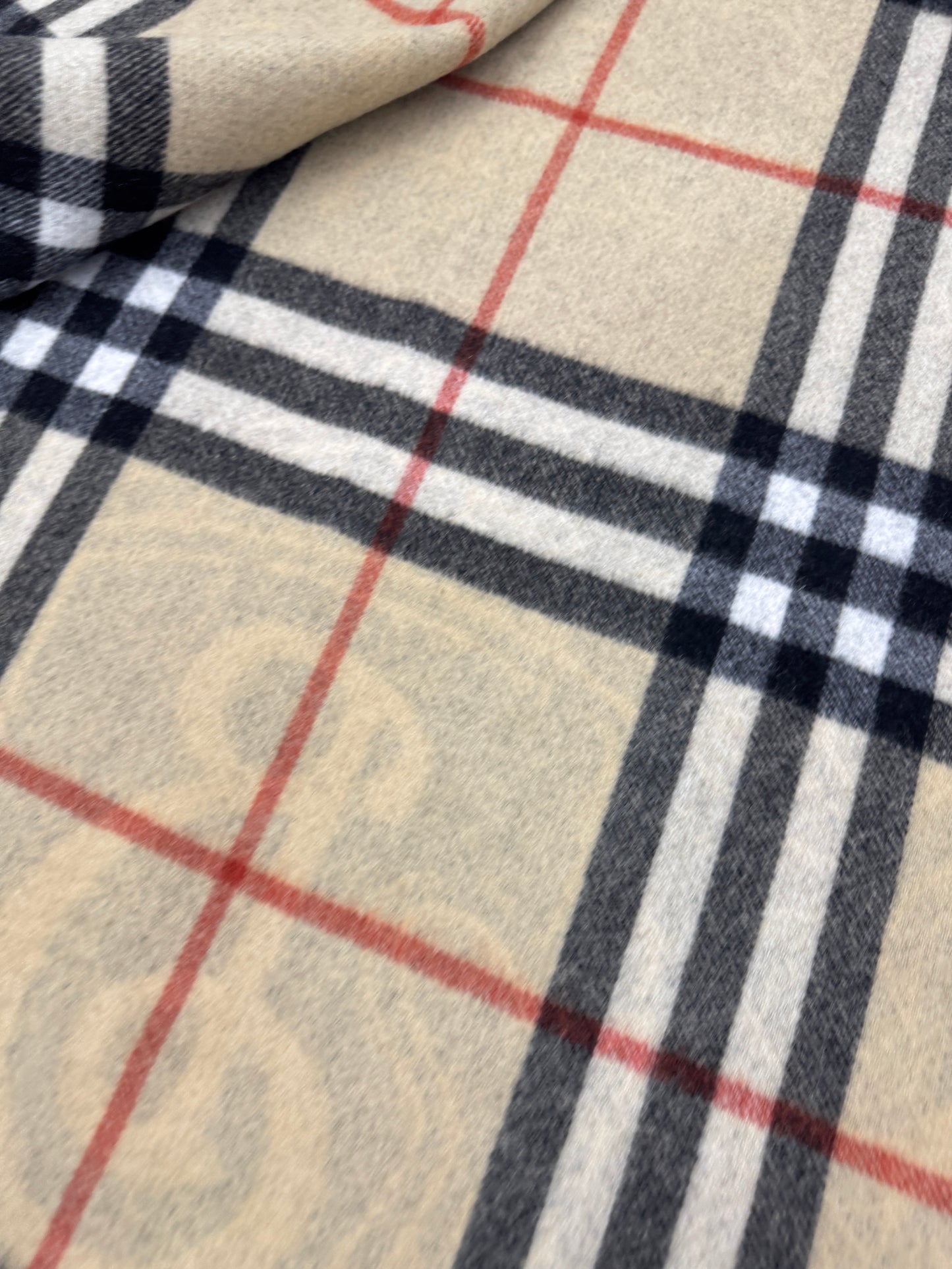 BURBERRY 雙面戰馬圍巾