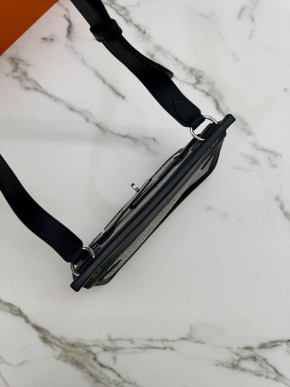 HERMES Mini Jypsiere 熊貓帆布 Swift/ Canvas