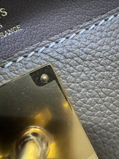 HERMES Jypsiere Mini 大象灰 金扣 evercolor 18 etoupe GHW
