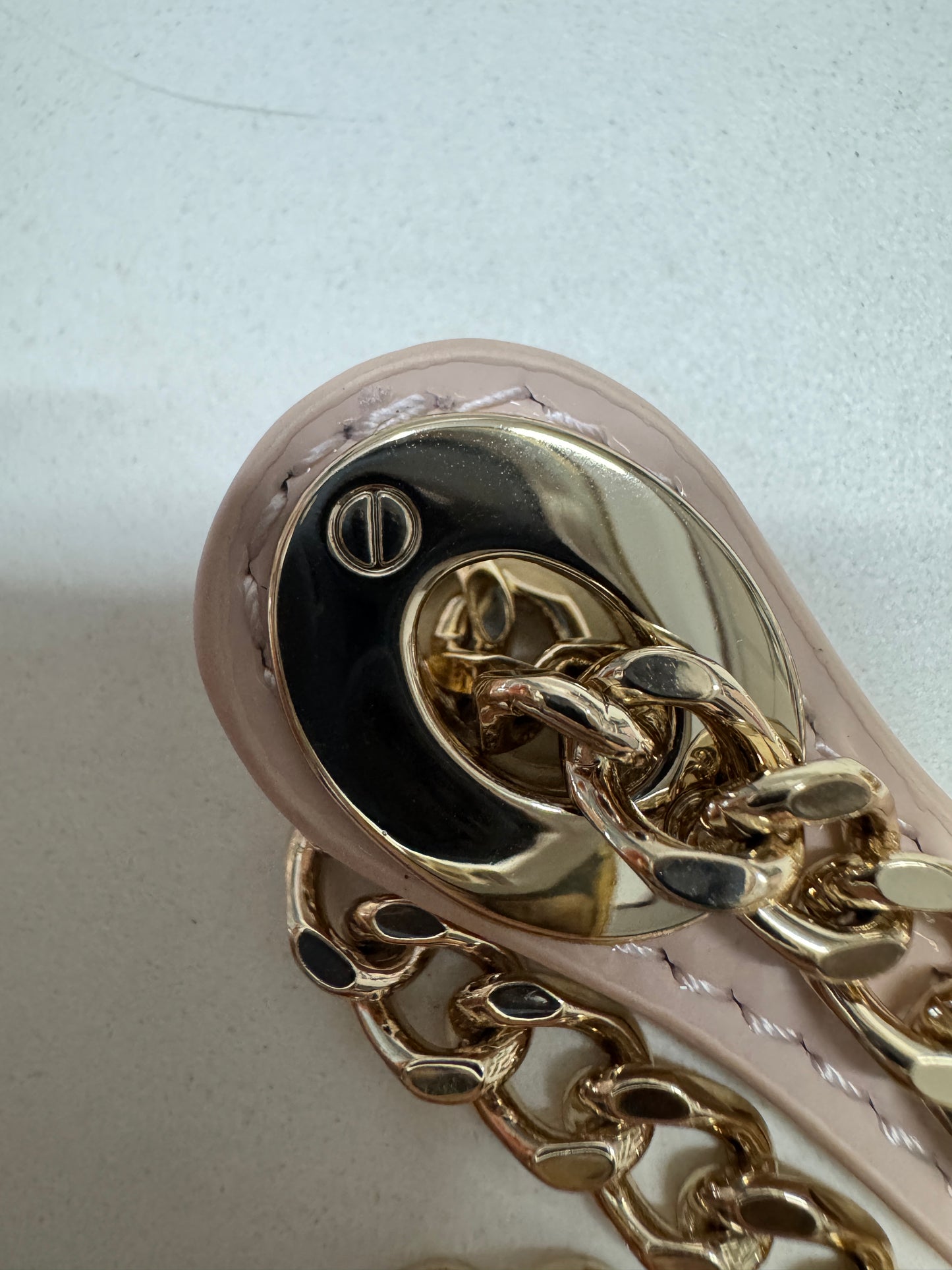 DIOR Lady Mini 三格 漆皮 淡粉 light Pink