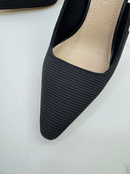DIOR J'adior Slingback 黑色科技布 10cm