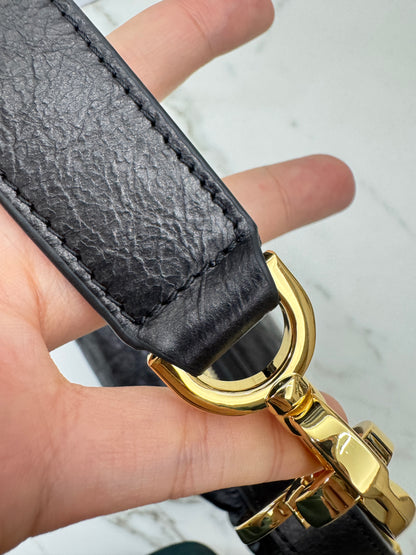 DIOR D-Journey Small 黑色油臘皮