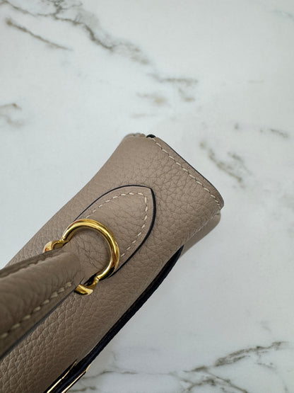 HERMES Kelly 25 斑鳩灰金扣 內縫 Togo 81 Gris Tourterelle GHW