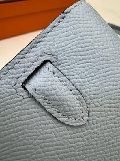 HERMES Kelly to-go 聖杯藍 08 Blue Pale Epsom PHW