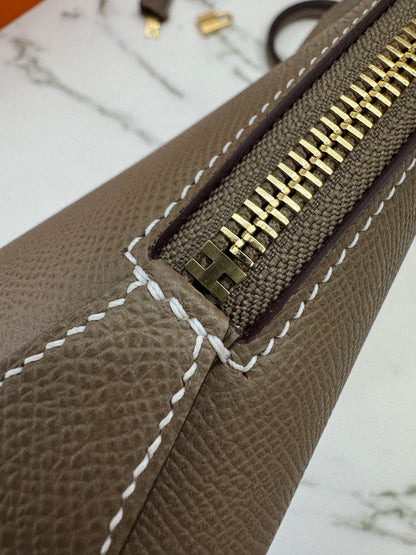 HERMES Bolide 25 大象灰金扣 Epsom Etoupe GHW