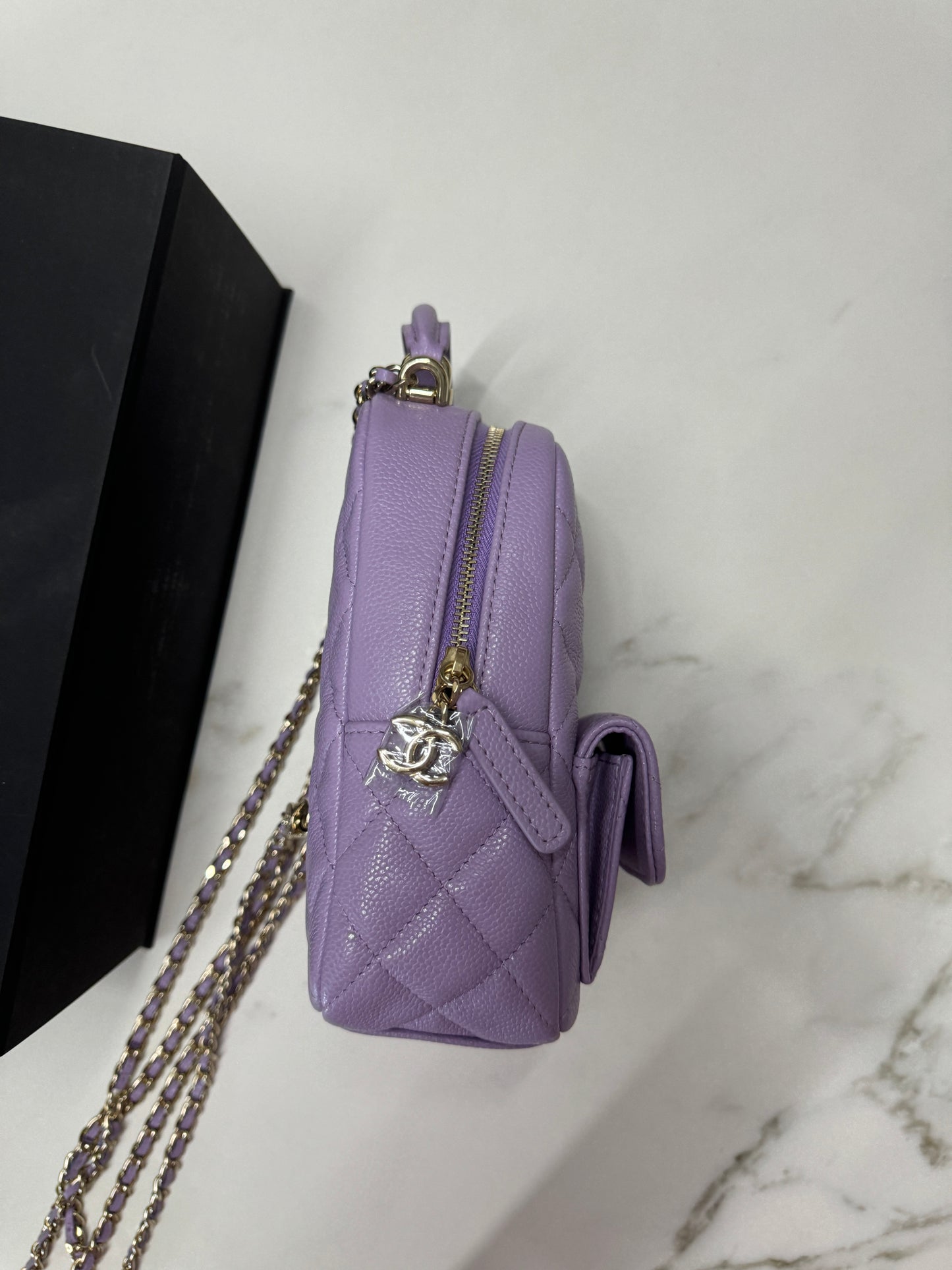 CHANEL 小書包 香芋紫 牛皮 Backpack