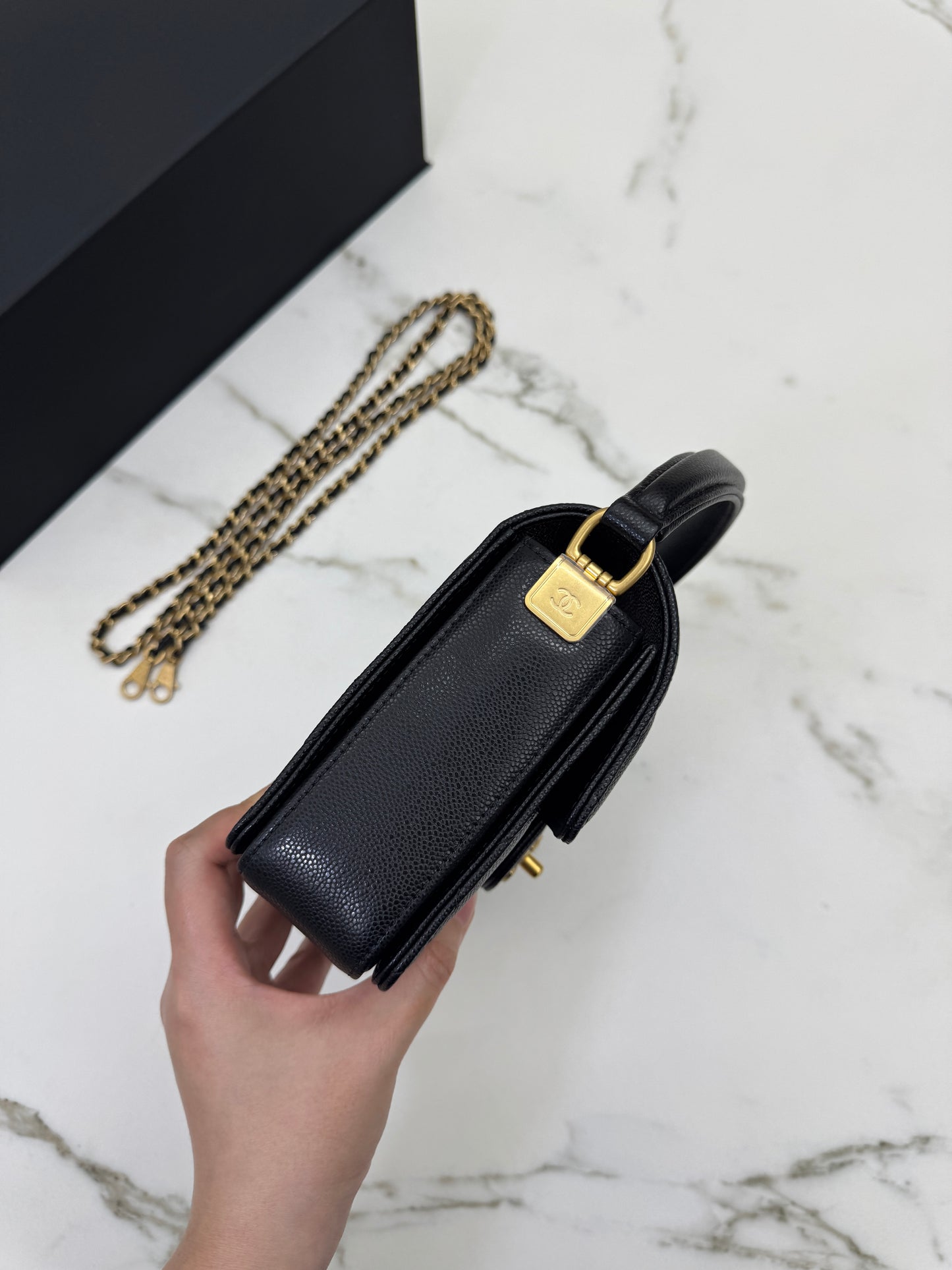 CHANEL 24K 手柄豆腐包 中號