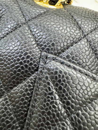 CHANEL CF25 Medium 黑金牛 Black Calfskin GHW