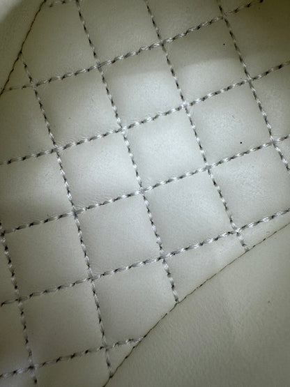 CHANEL 24S Mary Jane 芭蕾舞鞋 白色娟布