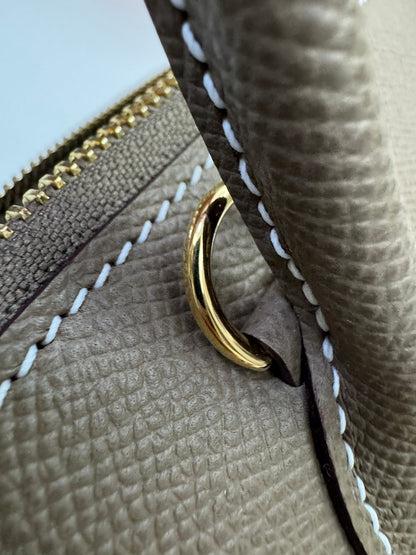 HERMES Bolide 25 大象灰金扣 Epsom Etoupe GHW